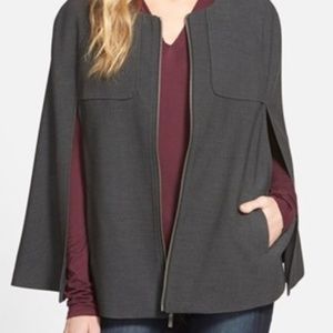 Halogen Charcoal Twill Cape